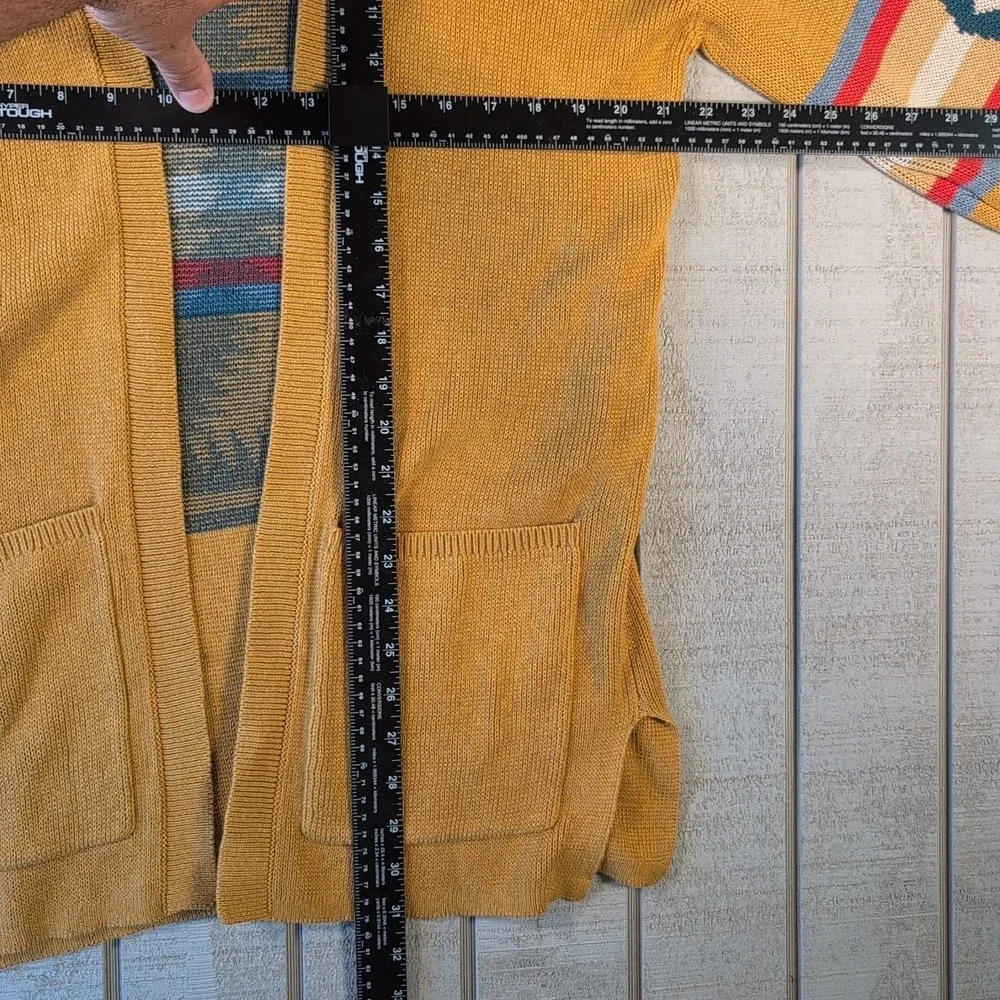 Pendleton Chief Aztec Cardigan‎ Jacket Mens S Southwest Tribal Cotton Open Front - Picture 5 of 10